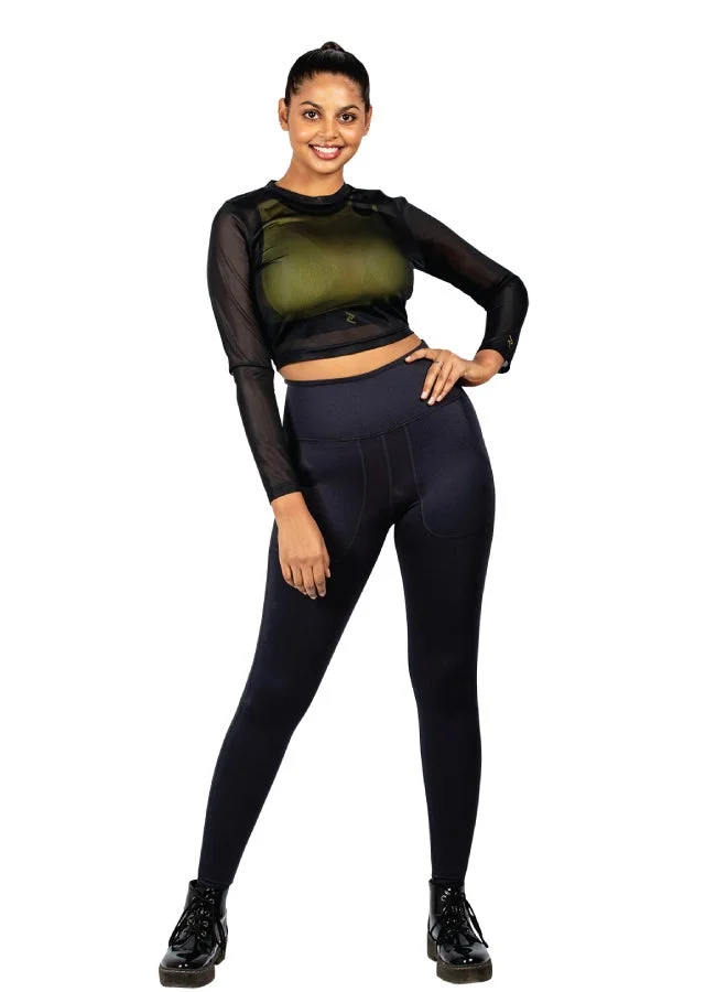 زيسي بلوزة شبكية رياضية نسائية